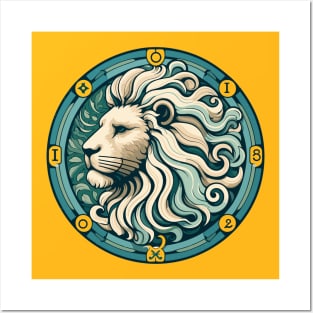 "Celestial Crown: Leo Radiance"- Zodiac Horoscope Star Signs Posters and Art